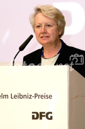 Dr. Annette Schavan (Bundesministerin für Bildung und Forschung). 
(C)Fotodienst/Markus Mirschel