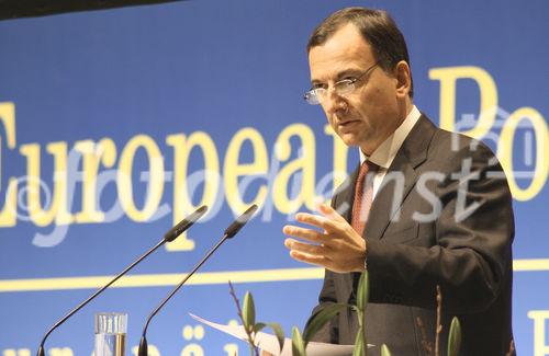 Konzepte der grenzüberschreitenden polizeilichen Zusammenarbeit. FOTO: Franco Frattini, Vizepräsident der Europäischen Kommission. (C) Fotodienst/Markus Mirschel