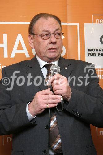 (C) Fotodienst/Anna Rauchenberger - 19.12.2007 - Wien - Der Verein neunerHAUS eröffnet das dritte Wohnhaus für obdachlose Menschen in Wien - Favoriten als Gemeinschaftsprojekt mit der Wohnbauvereinigung für Privatangestellte (WBV-GPA). FOTO: Walter Zwiauer (Vorstandsvorsitzender der GPA Privatstiftung)