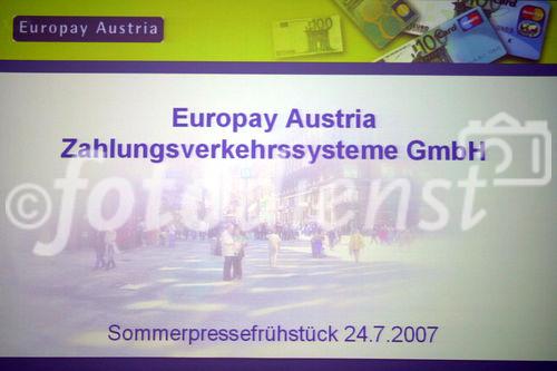 Aktuelle Entwicklungen und Neuerungen bei der Europay Austria. (C)Fotodienst/Robert Knotz