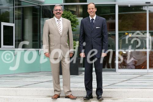 Geschäftsleitung von Ertrag und Sicherheit Investmentfondsberatung Ges.m.b.H. Leo Krauthaufer und Manfred Zettl.(C)Fotodienst/Christian Promitzer