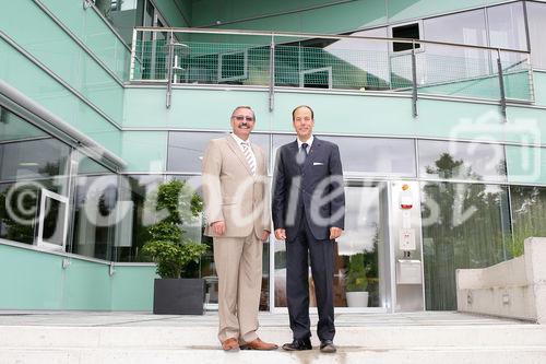 Geschäftsleitung von Ertrag und Sicherheit Investmentfondsberatung Ges.m.b.H. Leo Krauthaufer und Manfred Zettl.(C)Fotodienst/Christian Promitzer