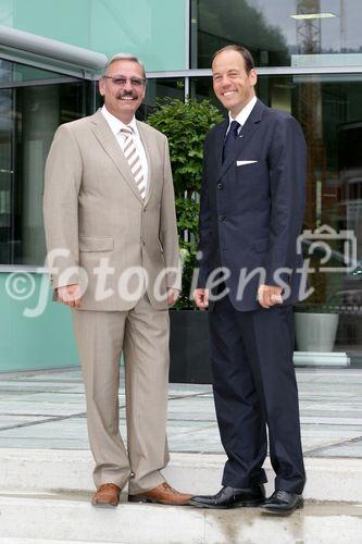 Geschäftsleitung von Ertrag und Sicherheit Investmentfondsberatung Ges.m.b.H. Leo Krauthaufer und Manfred Zettl.(C)Fotodienst/Christian Promitzer