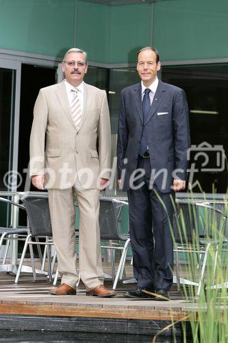 Geschäftsleitung von Ertrag und Sicherheit Investmentfondsberatung Ges.m.b.H. Leo Krauthaufer und Manfred Zettl.(C)Fotodienst/Christian Promitzer