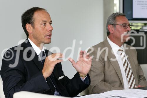 Geschäftsleitung von Ertrag und Sicherheit Investmentfondsberatung Ges.m.b.H. Manfred Zettl und Leo Krauthaufer (C)Fotodienst/Christian Promitzer