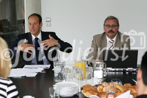 Geschäftsleitung von Ertrag und Sicherheit Investmentfondsberatung Ges.m.b.H. Manfred Zettel und Leo Krauthaufer (C)Fotodienst/Christian Promitzer