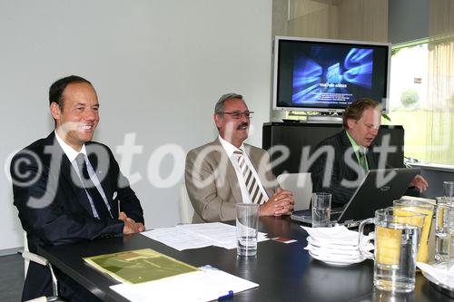 Geschäftsleitung von Ertrag und Sicherheit Investmentfondsberatung Ges.m.b.H. Manfred Zettel und Leo Krauthaufer  (C)Fotodienst/Christian Promitzer