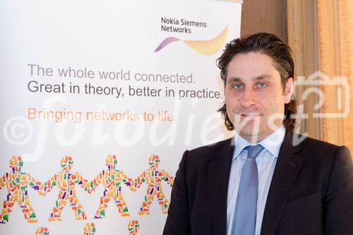 (C)fotodienst/Anna Rauchenberger Wien, 29.03.2011 - Eine von Nokia Siemens Networks in Auftrag gegebene Datenschutzstudie zeigt in den meisten europäischen Länder eine zunehmende  Sensibilität der Verbraucher in Bezug auf persönliche Daten. Laut der Studie, bei der im Jahr 2010 5000 Personen in fünf europäischen Ländern befragt wurden, ist das Bewusstsein für die Nutzung und den Missbrauch persönlicher Daten durch Dritte in vielen Bereichen gestiegen. Nokia Siemens Networks bietet ein vollständiges Paket an Identitätsmanagement- und Sicherheitslösungen, um Telekommunikations-Unternehmen zu helfen, das Kundenerlebnis zu optimieren und neue Geschäfte zu generieren. FOTO: Peter Wukowits, Country Director, Nokia Siemens Networks Österreich