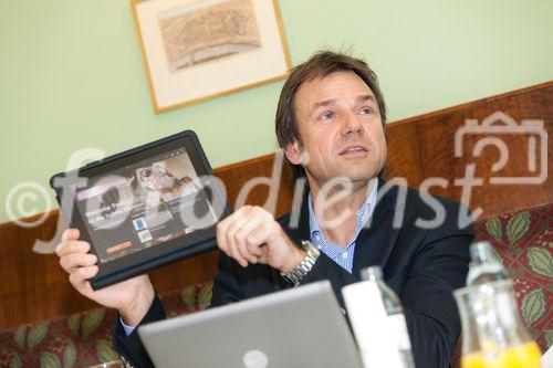 (c) fotodienst / Johannes Brunnbauer | Pressefrühstück aus Computer/Telekommunikation und Handel/Dienstleistungen in Wien im Cafe Landtmann mit Mag. Gerald Karl Lanzerits, Regional Manager Austria & CEE von hybris Software am 22.01.2011.