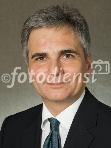 Die neue Bundesregierung setzt sich aus Bundeskanzler Dr. Alfred Gusenbauer, 13 Ministerinnen und Ministern sowie sechs Staatssekretärinnen und Staatssekretären zusammen. Foto: Werner Faymann, 
Bundesminister für Verkehr, Innovation und Technologie, © SPÖ