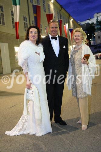 (C) fotodienst/Christian Hofer (www.chris-hofer.com) 
Salzburg - Großes Festspielhaus - Fix & Foxi-Herausgeberin Alexandra Kauka besuchte mit Begleiter Sterling Morton Hamill und Prinzessin Yvonne von Hessen die Premiere von 