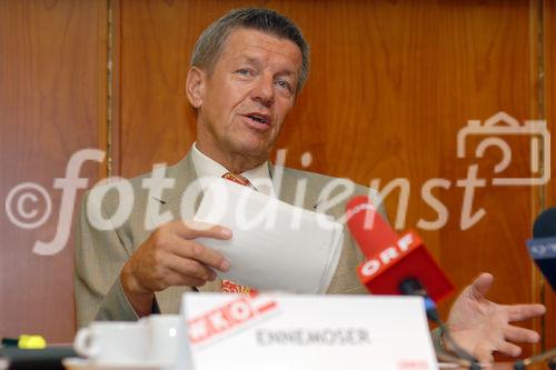 Pressekonferenz - Fachverband Hotellerie der WKÖ: Aktuelle Tourismussituation - Foto: Dr. Klaus Ennemoser (Obmann - Fachverband Hotellerie).