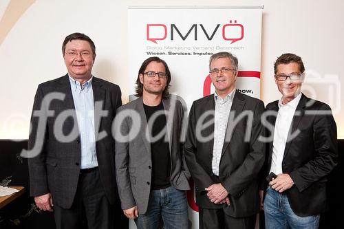 (C) 2011 fotodienst, Johannes Hloch

DMVÖ Award 2010, Jetzt einreichen und Columbus 2010 holen

Erfolgreiches Dialog Marketing hat viele Gesichter – der DMVÖ bringt sie auf die Bühne. Einreichungen für den Österreichischen Dialog Marketing Award 2010 – den Columbus – sind ab sofort unter www.facebook.com/DMVOE.Award oder www.dmvoe.at/award möglich. Die Einreichfrist endet am 04. Februar 2011. 

am Bild (vlnr): Anton Jenzer - Präsident DMVÖ und GF Schober GROUP, Andreas Spielvogel - Jurypräsident DMVÖ-Award 2010, Vorstand DMVÖ und CD JWT, Martin Wilfing - GF DMVÖ, Alex Bauer - Creative DMVÖ Award 2010 und GF Alex Bauer Communication Consulting
