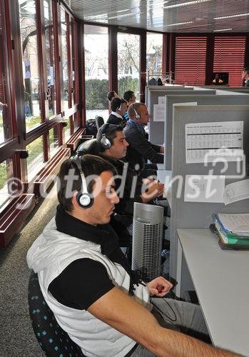 Tricall AG
Blick ins Callcenter 
Aufnahme vom 9. Dez. 2010.
Bild: Niklaus Waechter für Fotodienst