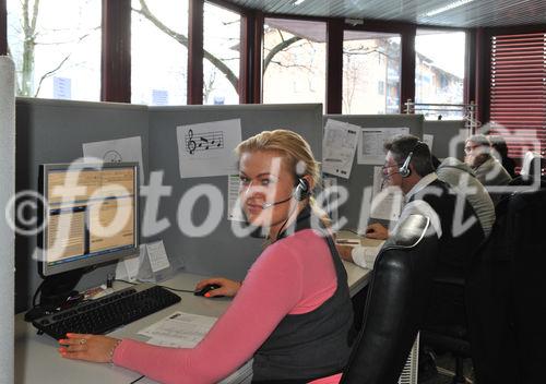 Tricall AG
Blick ins Callcenter 
Aufnahme vom 9. Dez. 2010.
Bild: Niklaus Waechter für Fotodienst