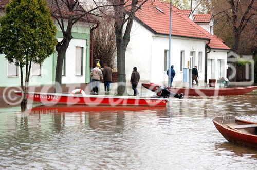 (C) fotodienst/Walter Vymyslicky - Dürnkrut 05.04.2006 - FOTO.: Ein Drittel der Ortschaft Dürnkrut wurde überflutet