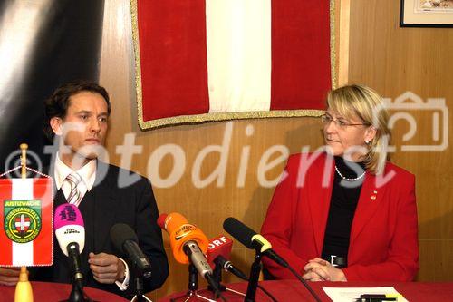  Pressekonferenz zum Thema: Biometrie zur Erhöhung der Sicherheit im Strafvollzug mit  Justizministerin Karin Gastinger, Prof. Siegfried Samm, Dr. Oberst Drechsler unf GF Christian Raunegger                              