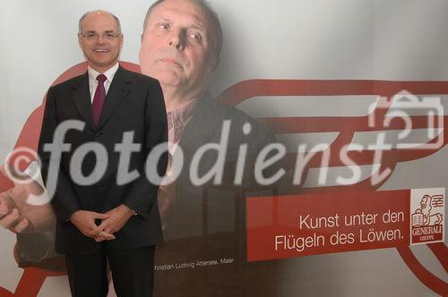 Einrüstung & Präsentation des Wirtschaftspartners Generali. Bild: Dr. Karl Stoss. Foto: Daniel K. Gebhart, am 19.01.06