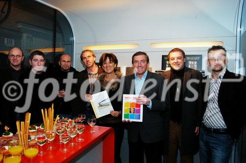 Wilhelm Promegger - KB Polzer, Wolfgang Maul, Walter Schuster - Architekten, Gerold Peham - Bauherr+Innenarch., Inge Brodil - Mozart 2006, Bgm Heinz Schaden, Kurt Posch, Wolfgang Stöckl