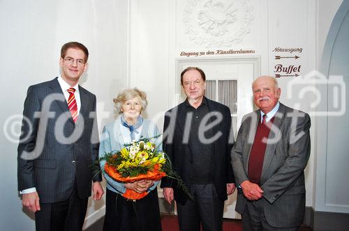 Dr. Stephan Pauly, Alice + Nicolaus Harnoncourt, Präsident Dr. Friedrich Gehmacher