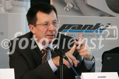 Pankl Racing Systems AG präsentierte heute die erfolgreiche Bilanz des Geschäftsjahres 2004/05. Bild: Dr. Ernst G. Wustinger (CEO Pankl Racing Systems AG). Foto: Anna Rauchenberger, 09.01.2006