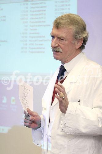 Feierliche Eröffnung der Epilepsie Monitoring Unit am AKH Wien. Bild: Univ. Prof. Dr. Max H. Friedrich (Vorstand der Universitätsklinik für Neuropsychiatrie des Kindes- und Jugendalters). Foto: Anna Rauchenberger