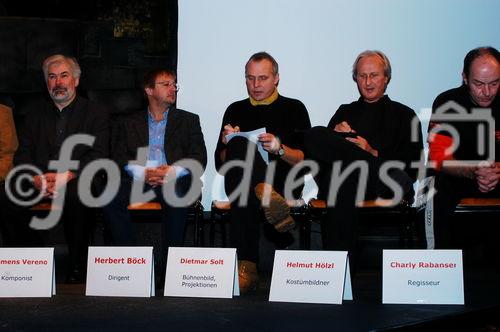 Adventsingen 2005 - Pressekonferenz mit
Hans Köhl, Stefan Sperr, Klemens Vereno, Herbert Böck, Charly Rabanser, Dietmar Solt, Helmut Hölzl, 
Foto: www.siebinger.com