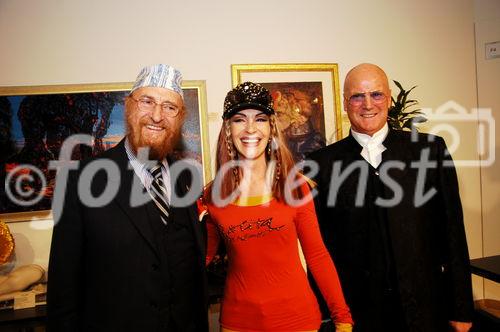 8. Internationle Kunstmesse Salzburg im MECs-Bergheim
Prof. Ernst Fuchs, Isabella Bogner-Bader, MEC-Gen.Dir. W. Dieter Kepplinger
Foto: www.siebinger.com