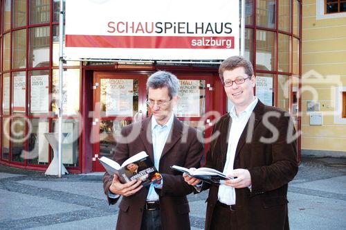 Cooperation Schauspielhaus Salzburg mit ECOWIN-VERLAG
Peter Arp - Schauspielhaus, Dr. Hannes Steiner - ECOWIN
Foto: www.siebinger.com