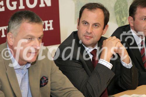 Pressekonferenz: Genussregion Österreich Burgenland, Stephan Mikinovic, BM Josef Pröll