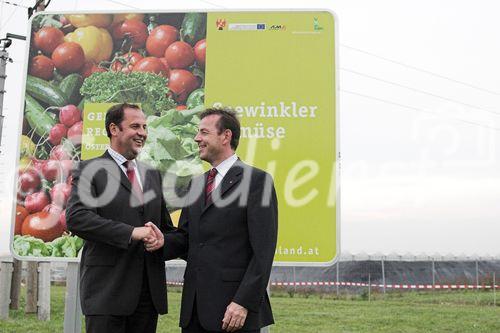 Pressekonferenz: Genussregion Österreich Burgenland, BM Josef Pröll, Niki Berlakovich