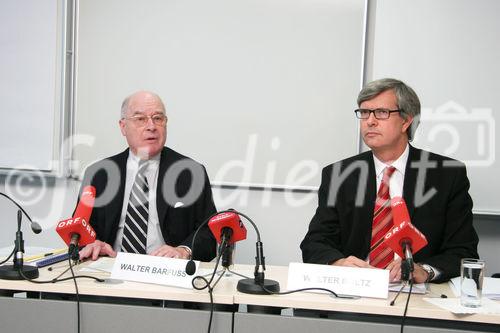 v.l.: Univ. Prof. DDr. Walter Barfu§ (Generaldirektor fŸr Wettbewerb, Bundeswettbewerbsbehšrde) und DI Walter Boltz (GeschŠftsfŸhrer Energie-Control GmbH)