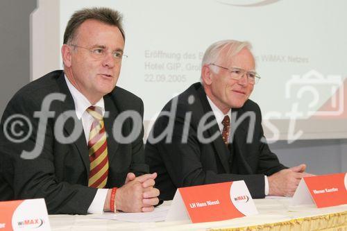 WiMAX startet im Bgld; LH Hans Niessl, Werner Kasztler