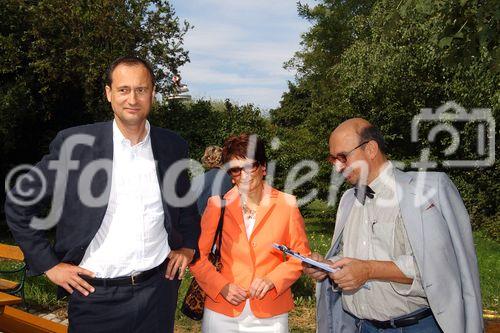 Frau Dr. Neubauer, Herr Stadtrat Dr. Mailath-Pokorny und Herr Architekt Dipl.Ing. Breckner