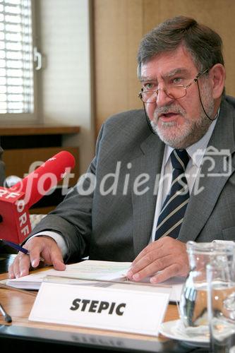 Dr. Herbert Stepic, Vorstandsvorsitzender der Raiffeisen International präsentiert die positive Halbjahresbilanz