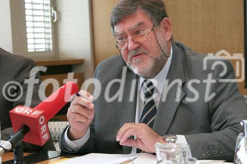 Dr. Herbert Stepic, Vorstandsvorsitzender der Raiffeisen International präsentiert die positive Halbjahresbilanz