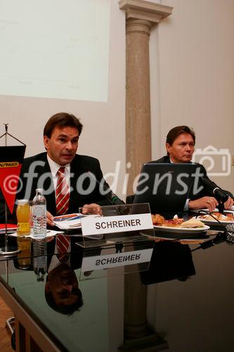 Eduard Schreiner, Finance Director, Wolfgang Anzengruber, CEO Palfinger AG