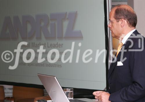 Dr. Wolfgang Leitner, Vorstandsvorsitzender der Andritz AG