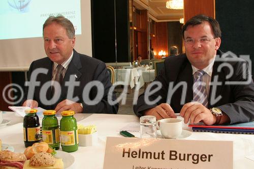 Leo Windtner (Generaldirektor der Energie AG Oberösterreich) und Helmut Burger (Leiter Konzernstrategie der Energie AG Oberösterreich)