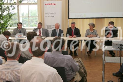 Reinhard Goebl (bm vit), Hermann Zeisel (German Aerospace Center), Johann Affenzeller (AVL), Hermann Kopetz (TU Wien), Laila Gide (Thales), Erich Prem (Eutema Technology Management)