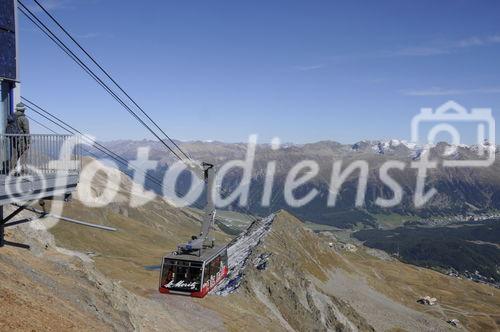 Magische Farben und Impressionen aus dem Oberengadin vom Piz Nair. 