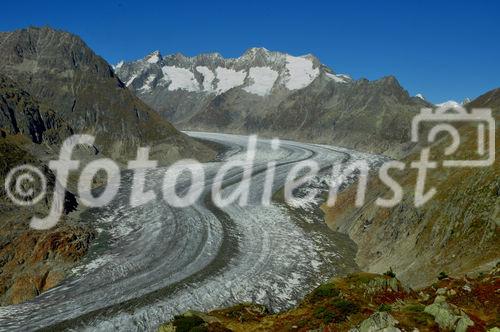 Der Klimawandel lässt die Gletscher schmelzen. The global clima change is responsable for melting glaciers.