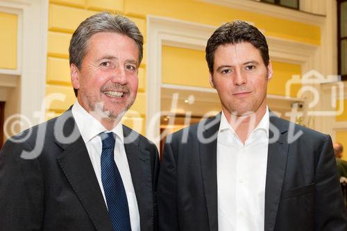 (C)fotodienst/Anna Rauchenberger -  Wien, am 09.09.2010 - Pressegespräch der UBM Realitätenentwicklung AG im Restaurant Le Siècle, Radisson Blu Palais. FOTO v.l.: Mag. Karl Bier, CEO von UBM Realitätenentwicklung AG, Dr. Markus Janz von bonprix Handelsgesellschaft mbH