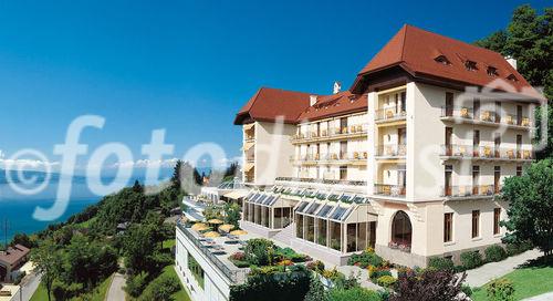 Grandiose Aussicht vom Le Mirador Kempinski über den Genfersee.