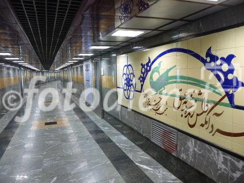 © Fotodienst / Wilfried Seywald. Teheran. Das U-Bahnnetz von Teheran zählt zu den modernsten im Orient.