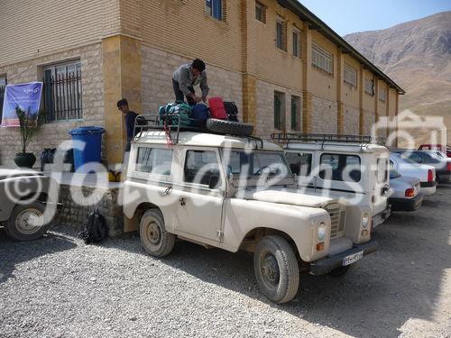 (C)Fotodienst/ Dr. Wilfried Seywald; Die Unterkunft der Iranian Mountaineering Federation in Polur auf 2300 m ist Ausgangspunkt für die Besteigung des Damavand. Von hier aus geht es mit dem Geländewagen zum Basislager Gusfandsara auf 3.150 m.