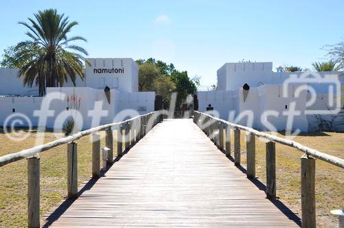 Fort Namutomi von Namibia Wildlife Resorts (NWR) im Etosha Nationalpark.