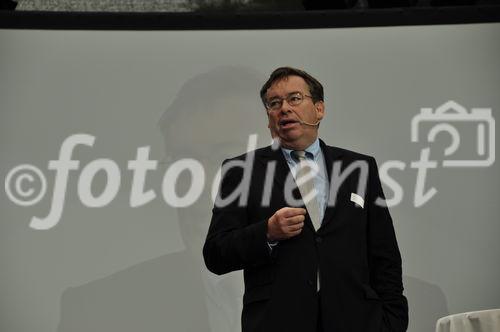 Der Zürcher Finanzvorstand Martin Vollenwyler bei seiner Rede an der 125 Jahr Feier von Zürich Tourismus im Landesmuseum