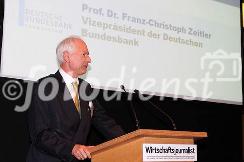 c)fotodienst/Andrea Ganshorn - Frankfurt am Main, 04.05.2010 - Preisverleihung für 'Deutschlands beste Wirtschaftsredaktionen' und 'Deutschlands beste Unternehmenssprecher' durch das Branchenmagazin 'Wirtschaftsjournalist', FOTO: Prof. Dr. Franz-Christoph Zeitler (Vizepräsident Bundesbank)