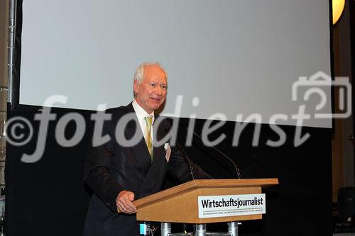 c)fotodienst/Andrea Ganshorn - Frankfurt am Main, 04.05.2010 - Preisverleihung für 'Deutschlands beste Wirtschaftsredaktionen' und 'Deutschlands beste Unternehmenssprecher' durch das Branchenmagazin 'Wirtschaftsjournalist', FOTO: Prof. Dr. Franz-Christoph Zeitler (Vizepräsident Bundesbank)